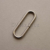 Рамка металлическая овальная для сумок, 30 мм МТР-30 (2,2*30*8) (8348/4379), никель