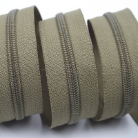 Блискавка спіральна, рулонна YKK 5RC (тип 5), хакі №565