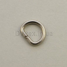 Полукольцо металлическое 10 мм, МТП-10 (2*10*7) (8205/4236), никель (50шт)