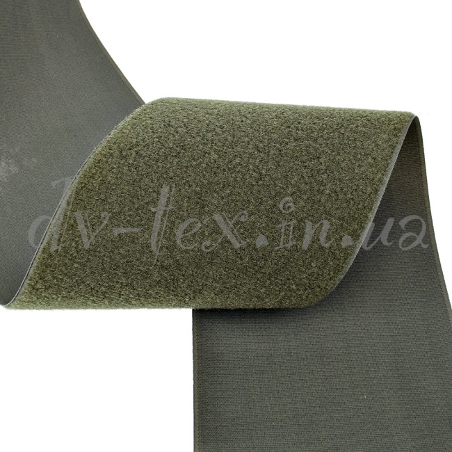 Застібка Velcro (липучка) 160 мм, ПЕТЕЛЬКИ, хакі (F25 LH 160 850 nato 6D1)