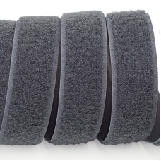 Застібка Velcro (липучка) 25 мм, ПЕТЕЛЬКИ, темно-сіра (F25 LH 25 dark grey 388)