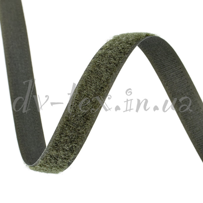 Застібка Velcro (липучка) 16 мм, ПЕТЕЛЬКИ, хакі (F25 LH 16 850 nato 6D1)