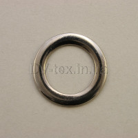 Кольцо металлическое (объемное) для сумок 19 мм, МТК-19 (8288), никель