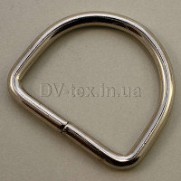 Полукольцо металлическое 40 мм, МТП-40 (4,8*40*35) (8189/4220), никель