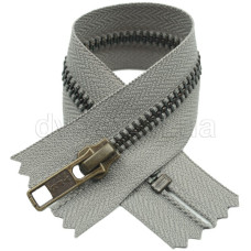YKK Молния карманная металлическая DA8 (тип 5) (антик), (18см), серый (135)