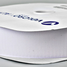 Застібка Velcro (липучка) 50 мм, ГАЧКИ, біла (F25 HH 50 100 white 014)