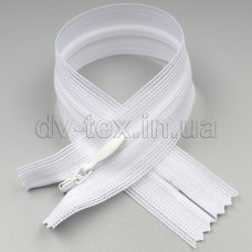 YKK Молния потайная (тип 2), нейлон, (60см), белый (501)