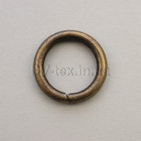 Кольцо металлическое для сумок, 20 мм, МКТ-20 (4*20) (8310/4341), антик