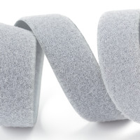 Застібка Velcro (липучка) 25мм, ПЕТЕЛЬКИ, сіра (12В29Г27)