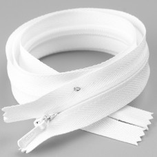 YKK Молния потайная Х/Б (полиэстер), (тип 3), (60см), белая (501)