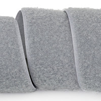 Застежка Velcro (липучка) 38 мм, ПЕТЕЛЬКИ, серая (F25 LH 38 silver 385)