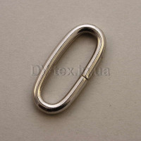 Рамка металлическая овальная для сумок, 31 мм МТР-31 (3,9*31*10) (8339/4370), никель