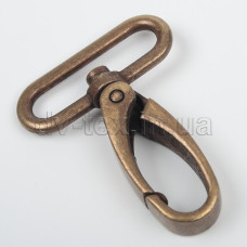 Карабин металлический 32 мм, MTКР-32 (8006/4005), антик