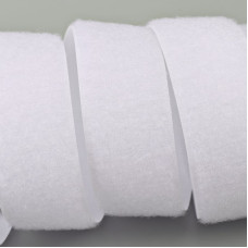 Застібка Velcro (липучка) 30 мм, ПЕТЕЛЬКИ, біла (F25 LH 30 100 white 014)