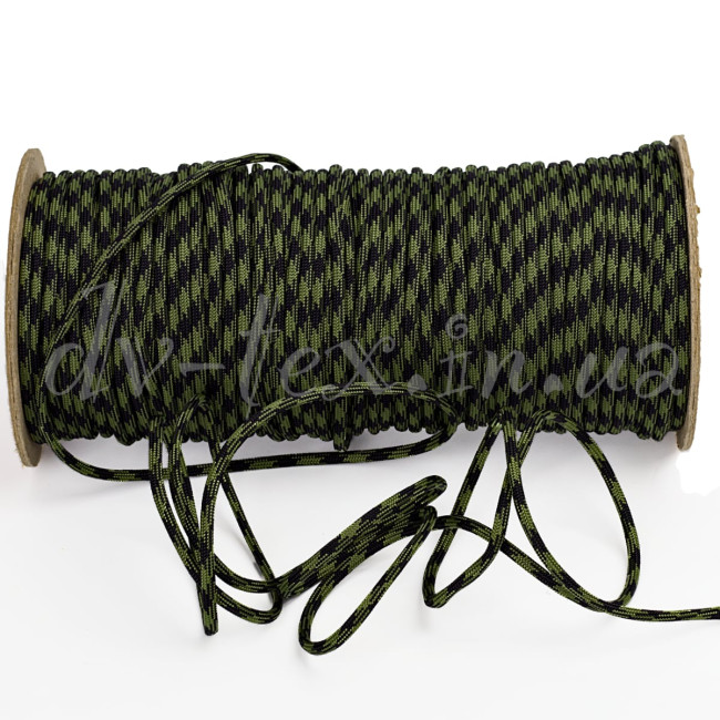 Паракорд Guardian Paracord 550 Type III Black-Army Green