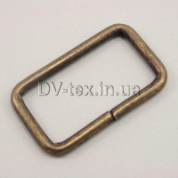 Рамка металлическая для сумок, 40 мм МТР-40 (3,9*40*21) (8103/4134), антик