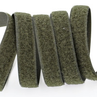 Застібка Velcro (липучка) 16 мм, ПЕТЕЛЬКИ, хакі (F25 LH 16 850 nato 6D1)