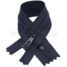 YKK Молния брючная, спиральная, DA (тип 3), (18см), синий (058)