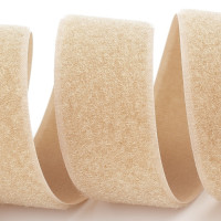 Застежка Velcro (липучка) 38 мм, ПЕТЕЛЬКИ, бежевый (F25 LH 38 beige 277)