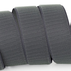 Застібка Velcro (липучка) 38 мм, ГАЧКИ, темно-сіра (F25 HH 38 dark grey 388)