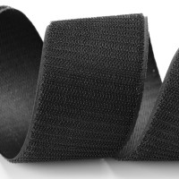 Застежка Velcro (липучка) 100мм, КРЮЧКИ, черная (12В45Г27)