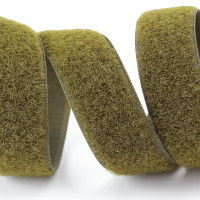 Застібка Velcro (липучка) 20мм, ПЕТЕЛЬКИ, хакі (12В26Г27)