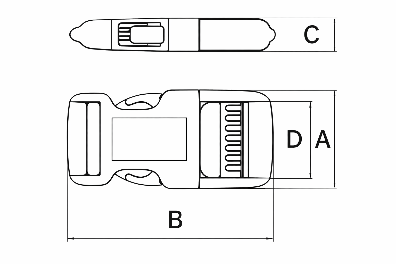 Buckle dimensions